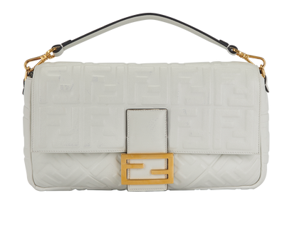 Large Embossed Nappa Baguette, front view